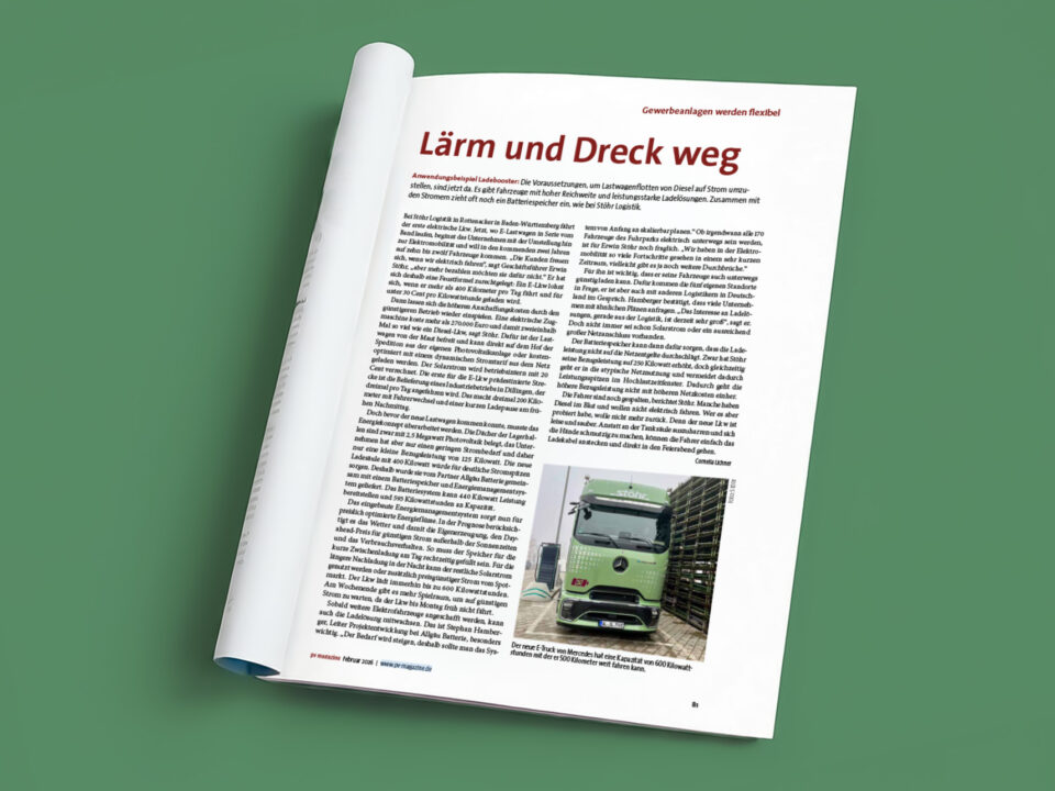 Lärm und Dreck weg